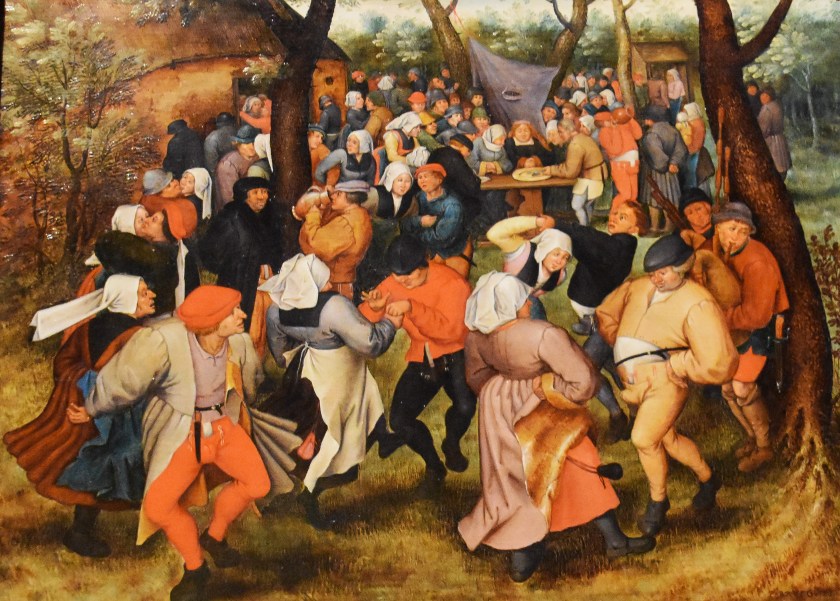 Pieter Brueghel II Bruxelles 1564-Anvers 1638 - Dance de noce en plein air - Signé 1607 Musée de Bxl