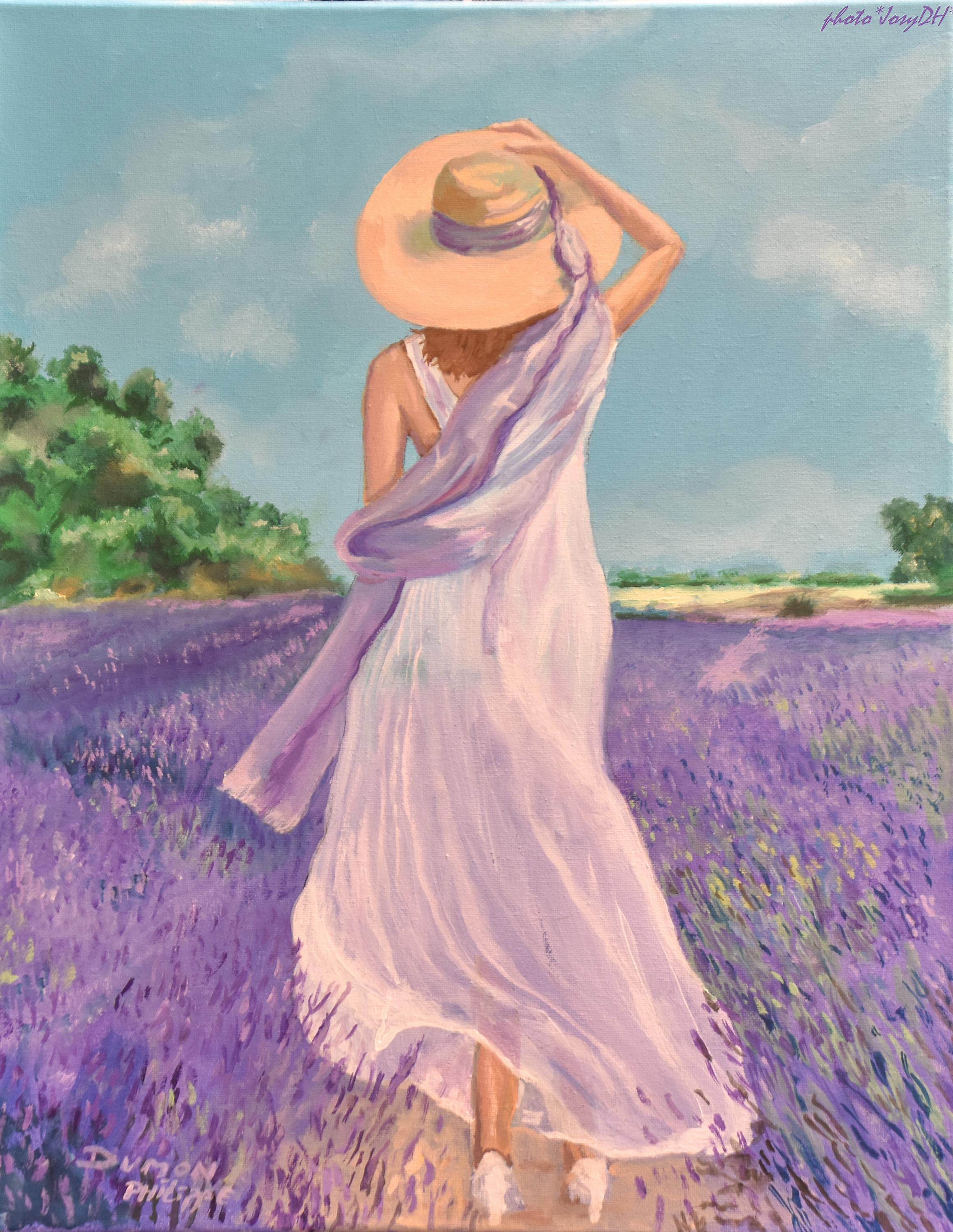 43 - Fille dans les lavandes