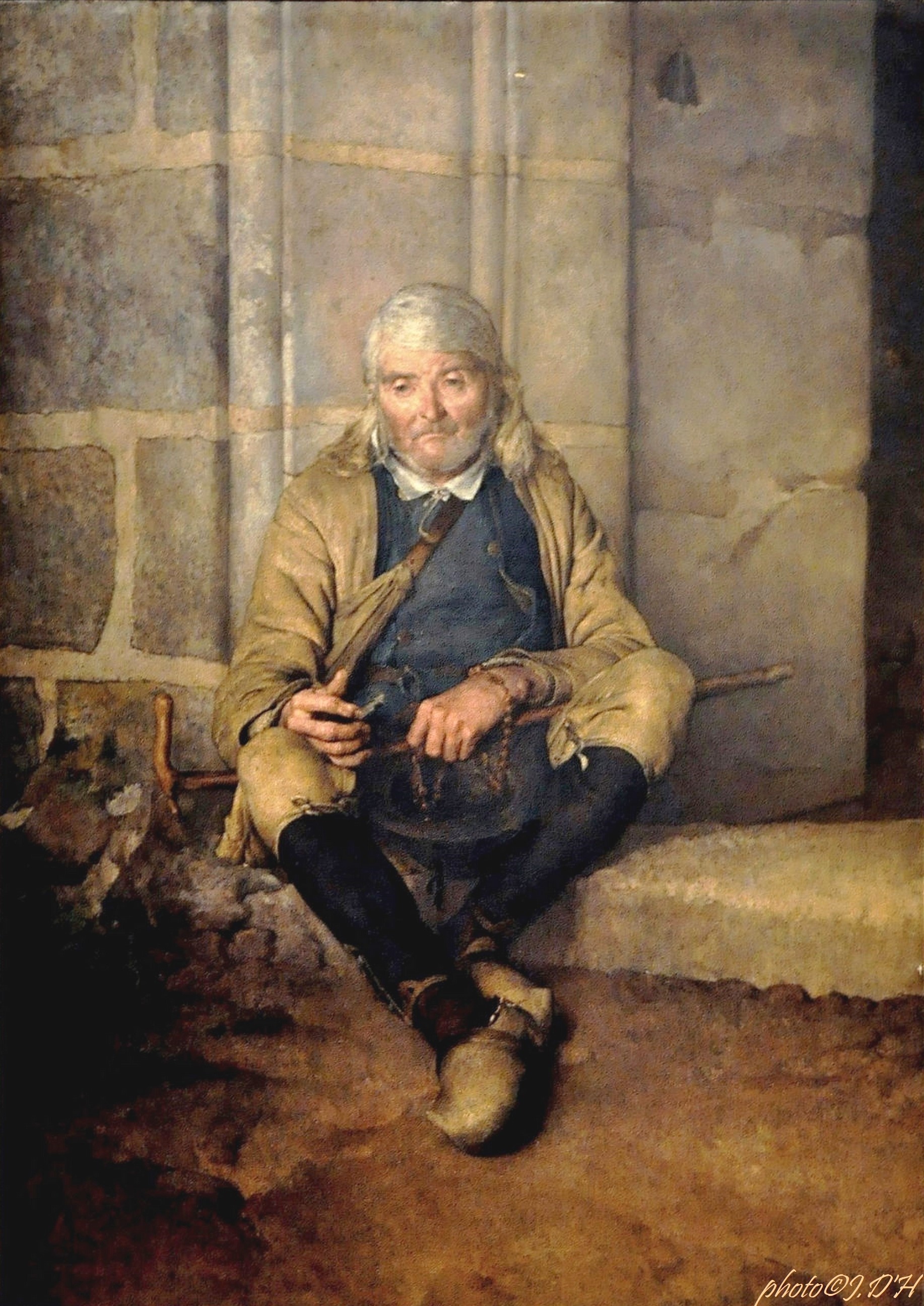 Flavien Louis PESLIN (1847-1919) Le vieux mendiant breton (4)