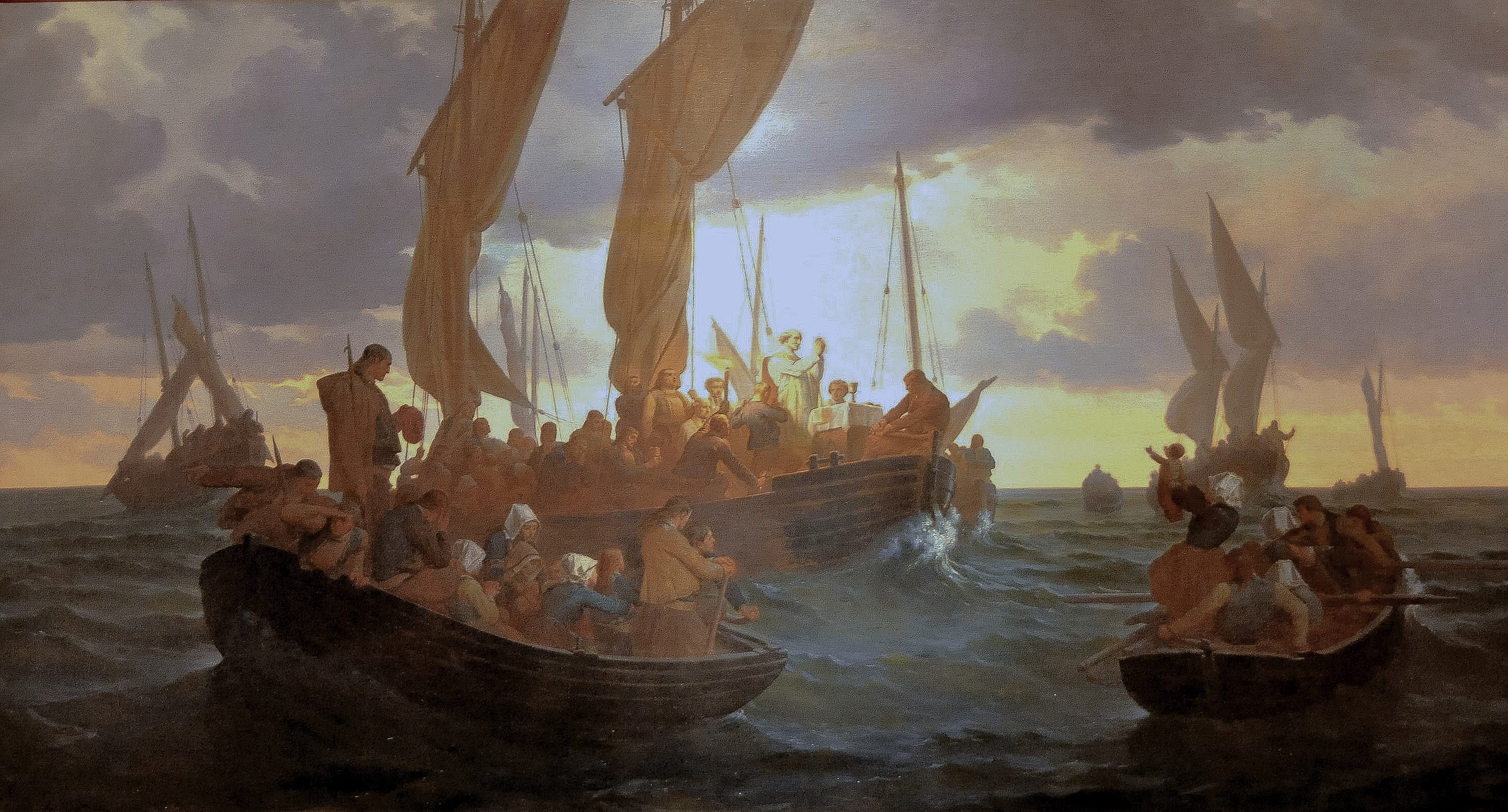 Une messe en mer en 1793 Louis Duveau (1818-1867 (1)